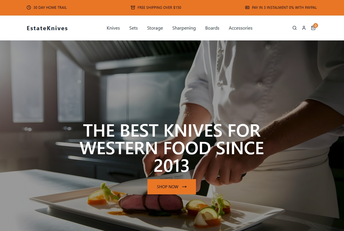 Knives Selling website