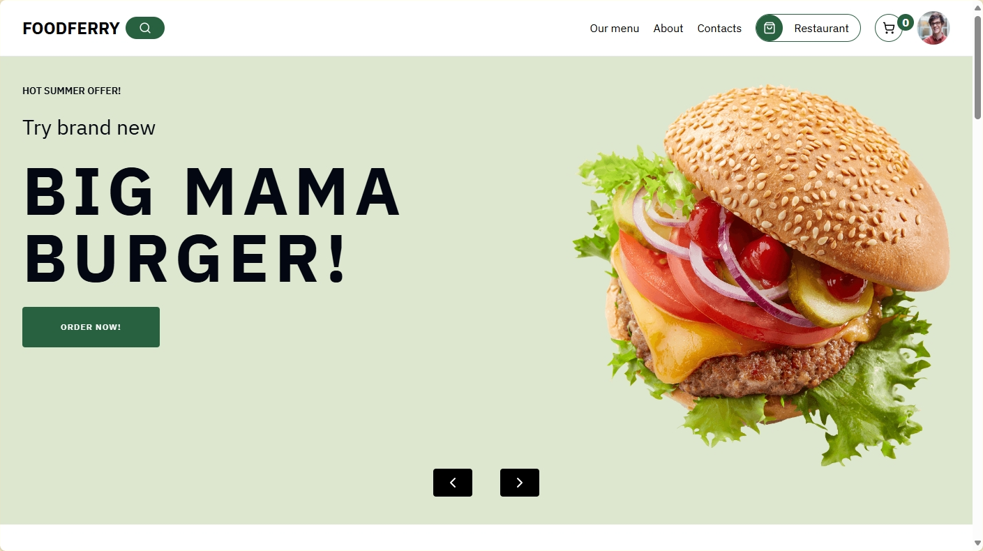 Food Delivery Website